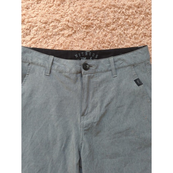 Nitrous Black Gray Summer Outdoor Skater Shorts 28 - Picture 3 of 5